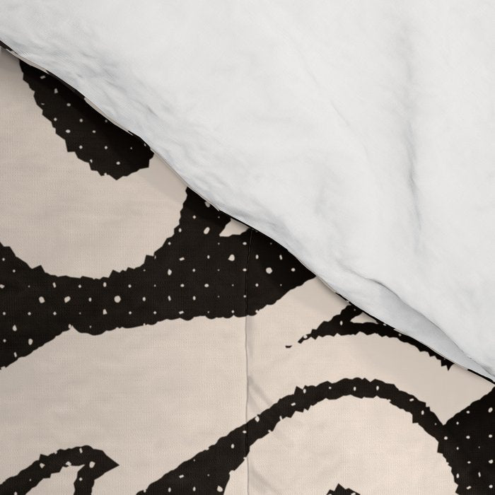 Lucky You Dice in Black and White Comforter Gallery Image 4