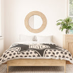 Lucky You Dice in Black and White Duvet Cover Gallery Image 3