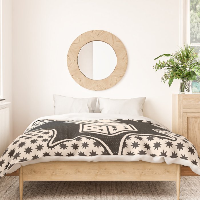 Lucky You Dice in Black and White Duvet Cover Gallery Image 3