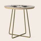 Lucky You Dice in Black and White Side Table Gallery Image 1