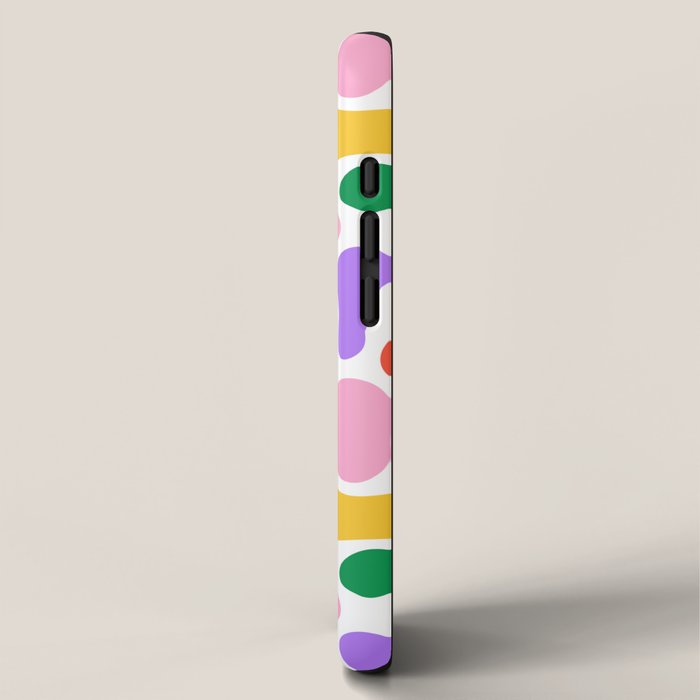 Colorful rainbow organic shape art pattern iPhone Case Gallery Image 2