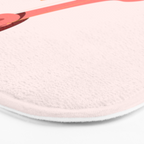 Girl With Yellow Heart Bath Mat Gallery Image 3