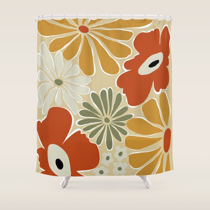 Vintage Vibes Shower Curtain Gallery Image 1