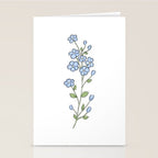 Forget Me Nots Stationery Card Gallery Image 2