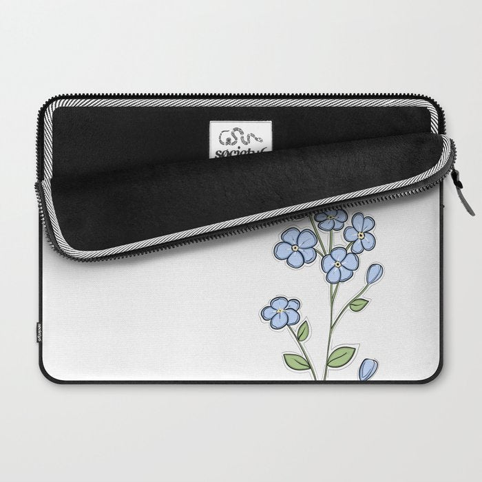 Forget Me Nots Laptop Sleeve Gallery Image 2