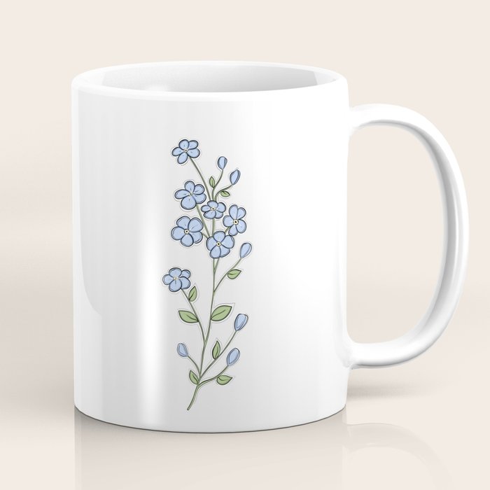 Forget Me Nots Coffee Mug Gallery Image 1