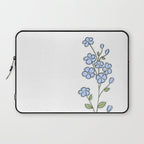 Forget Me Nots Laptop Sleeve Gallery Image 1