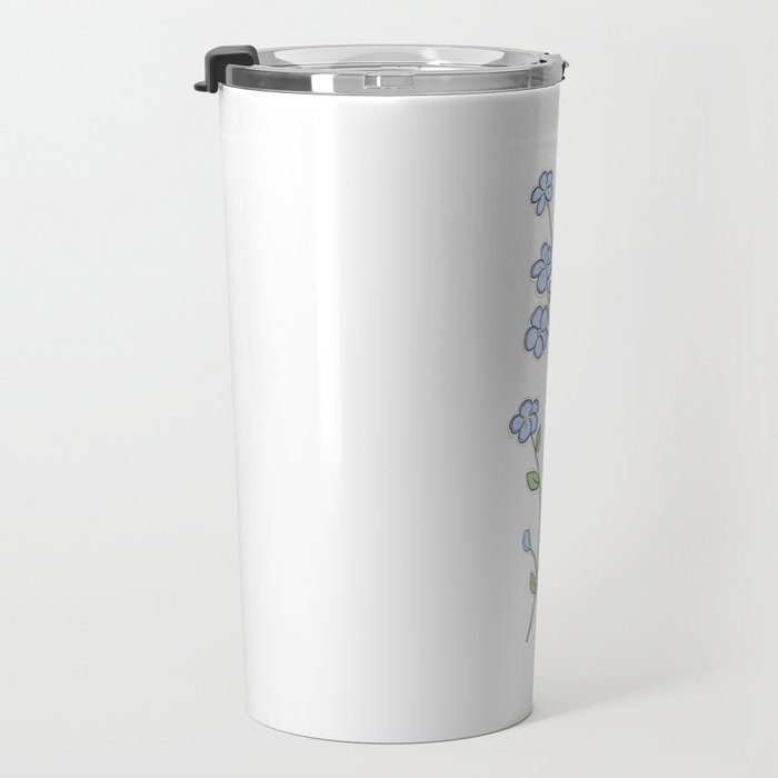 Forget Me Nots Travel Mug Gallery Image 3