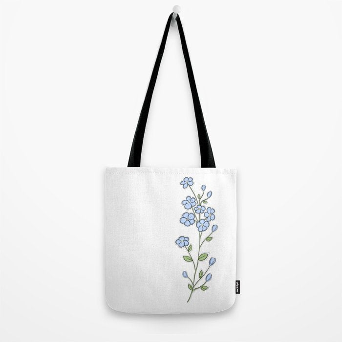 Forget Me Nots Tote Bag Gallery Image 2