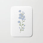 Forget Me Nots Bath Mat Gallery Image 1