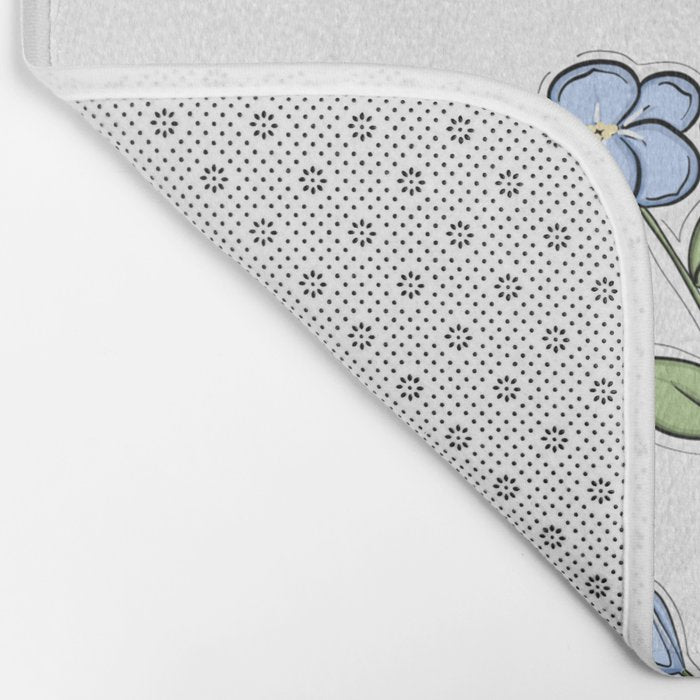 Forget Me Nots Bath Mat Gallery Image 2
