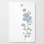 Forget Me Nots Cutting Board Gallery Image 1