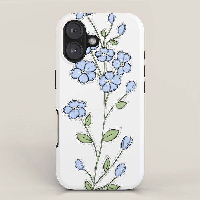 Forget Me Nots iPhone Case Gallery Image 1