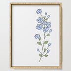 Forget Me Nots Serving Tray Gallery Image 1