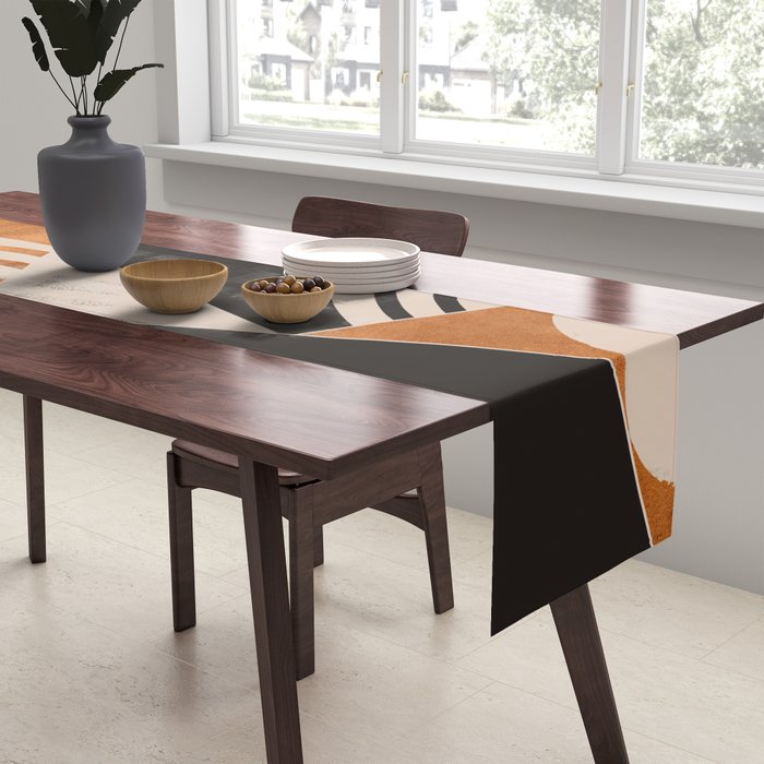 Abstract Minimal Shapes 130 Table Runner Gallery Image 2