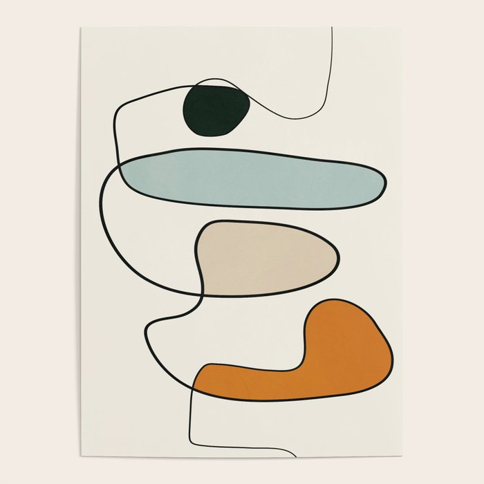 Abstract Line 14 Poster Gallery Image 4