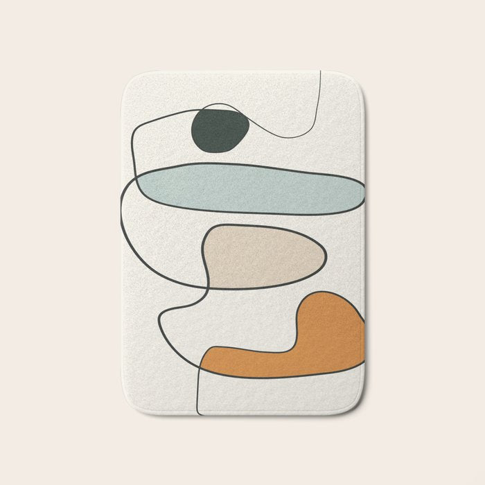 Abstract Line 14 Bath Mat Gallery Image 1