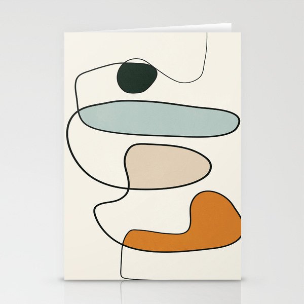 Abstract Line 14 Stationery Card Gallery Image 2