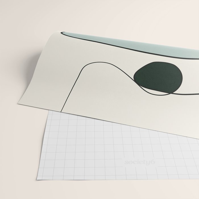 Abstract Line 14 Wrapping Paper Gallery Image 2