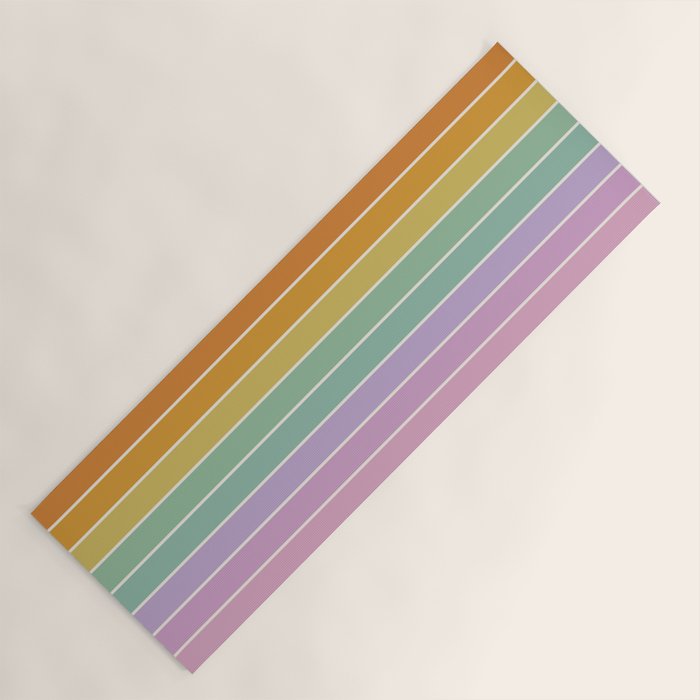 Gradient Arch XV Tropical Mid Century Modern Rainbow Yoga Mat Gallery Image 1