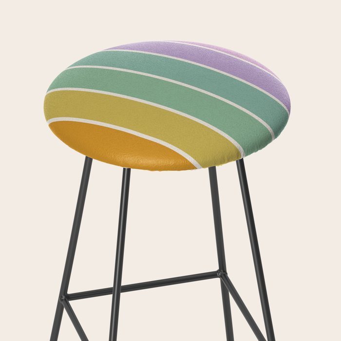 Gradient Arch XV Tropical Mid Century Modern Rainbow Stool Gallery Image 2