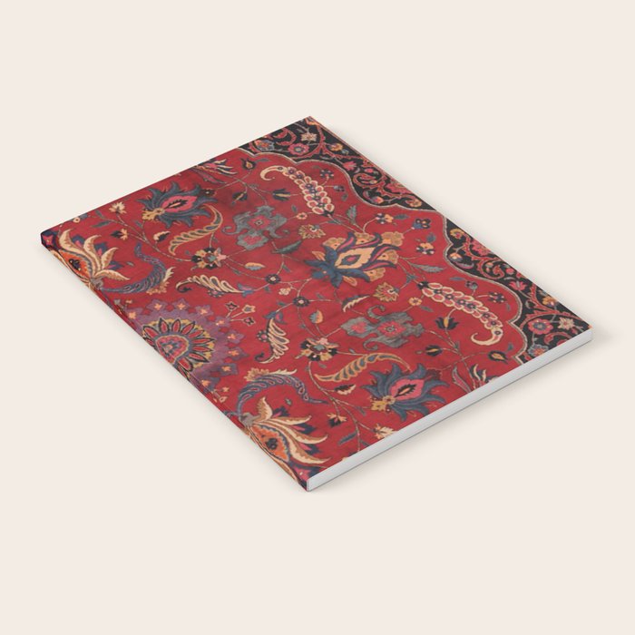 Antique Burgundy Wine Persian Oriental Notebook Gallery Image 2