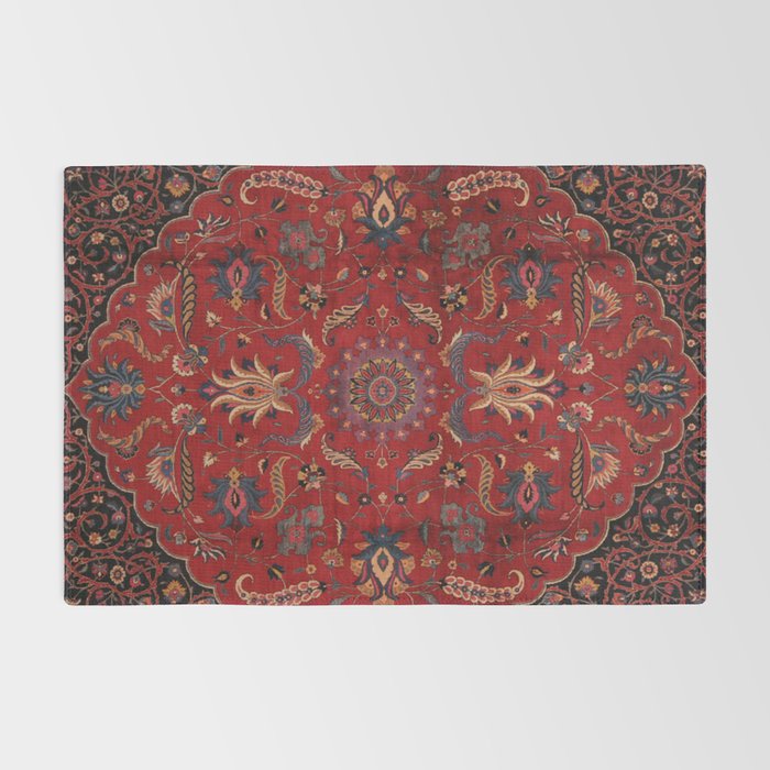 Antique Burgundy Wine Persian Oriental Rug Gallery Image 2