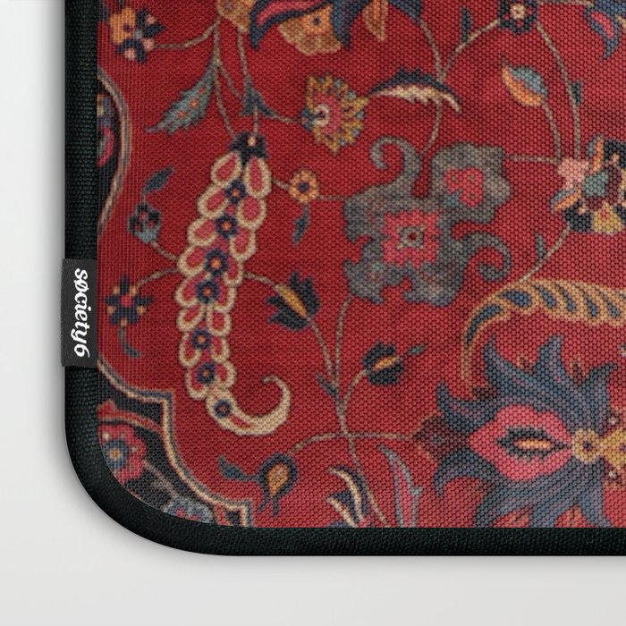 Antique Burgundy Wine Persian Oriental Laptop Sleeve Gallery Image 3