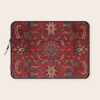 Antique Burgundy Wine Persian Oriental Laptop Sleeve Gallery Image 1