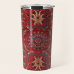 Antique Burgundy Wine Persian Oriental Travel Mug Gallery Image 1