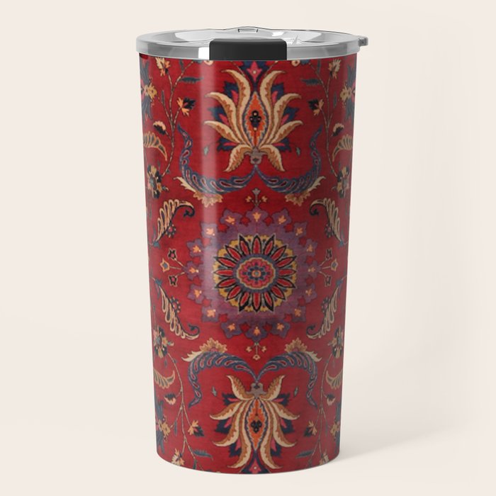 Antique Burgundy Wine Persian Oriental Travel Mug Gallery Image 1