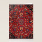 Antique Burgundy Wine Persian Oriental Stationery Card Gallery Image 2