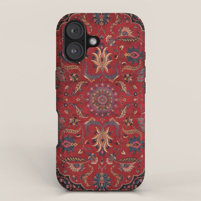 Antique Burgundy Wine Persian Oriental iPhone Case Gallery Image 1