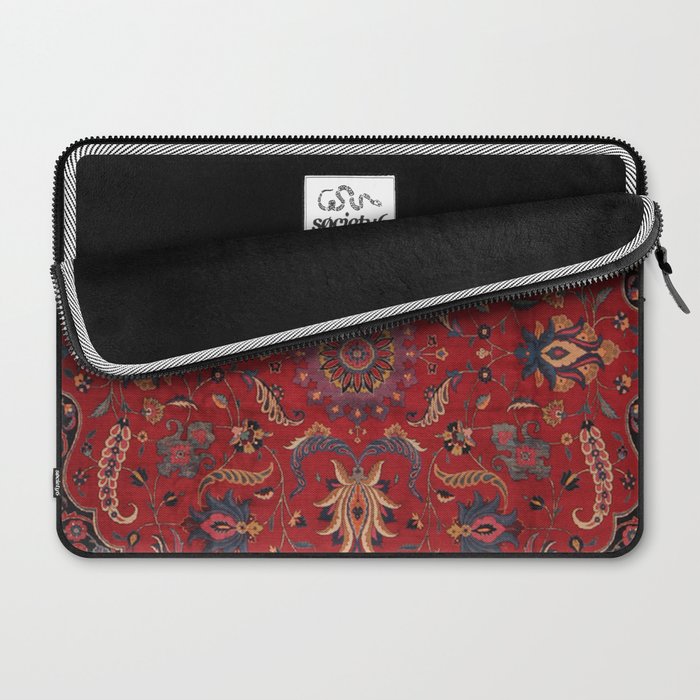 Antique Burgundy Wine Persian Oriental Laptop Sleeve Gallery Image 2