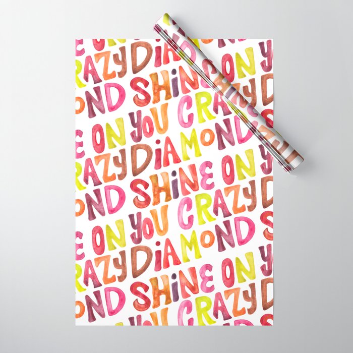Shine On You Crazy Diamond - Rainbow Palette Wrapping Paper Gallery Image 1