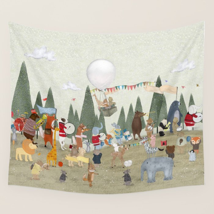 the great parade Wall Tapestry Gallery Image 4