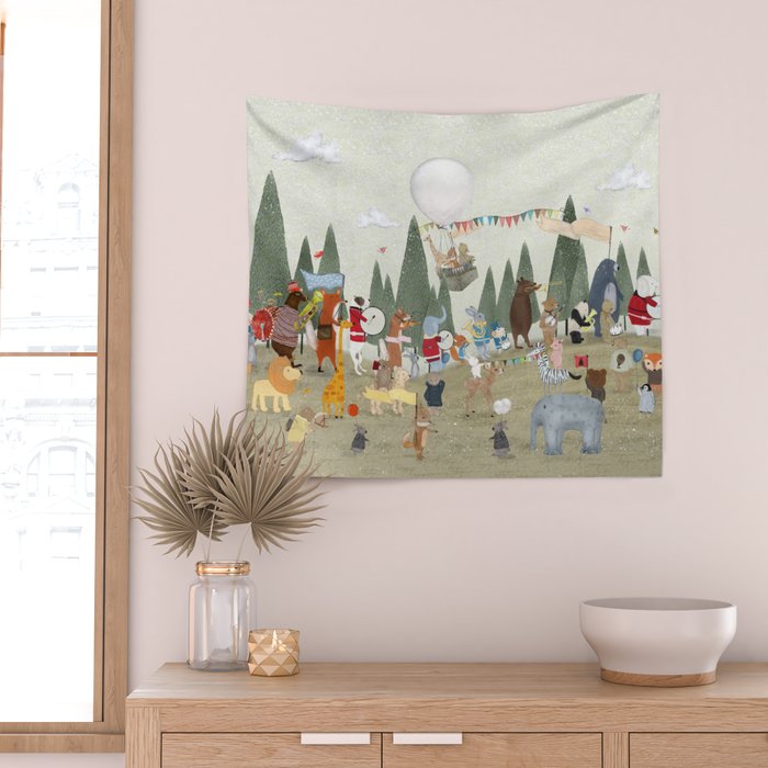 the great parade Wall Tapestry Gallery Image 2