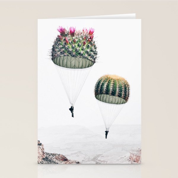 Flying Cacti Stationery Card Gallery Image 1