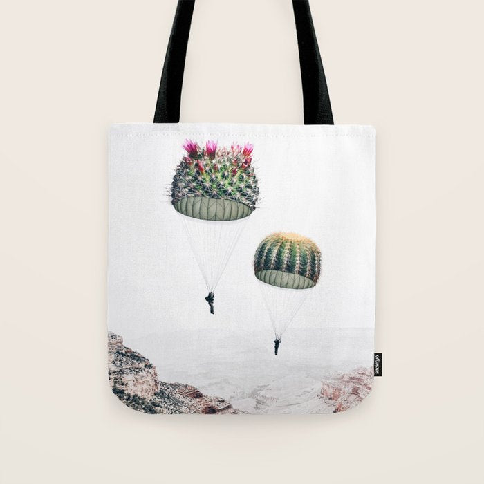 Flying Cacti Tote Bag Gallery Image 1