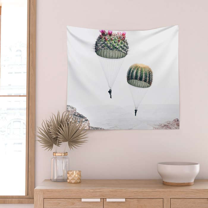 Flying Cacti Wall Tapestry Gallery Image 2