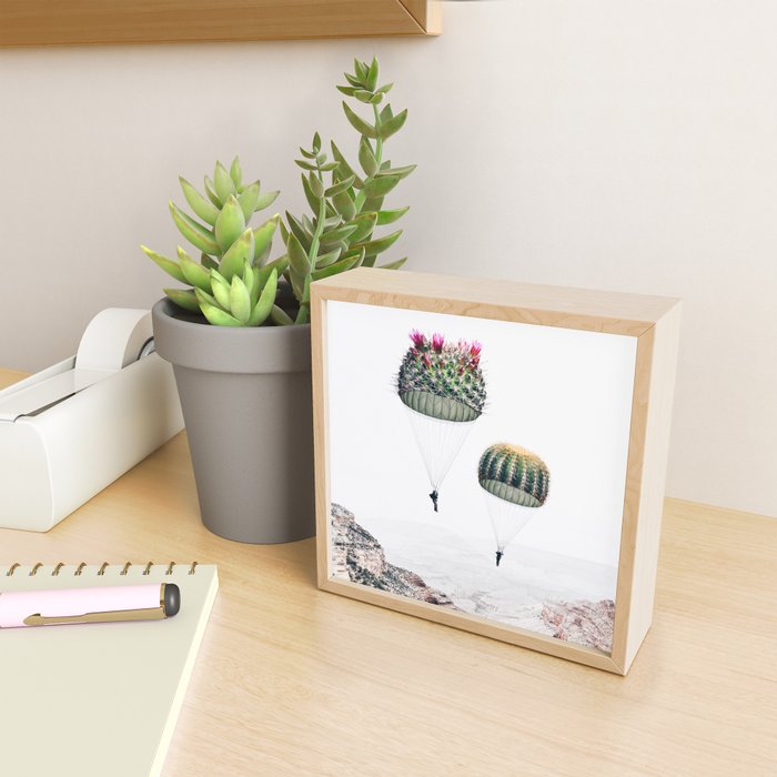 Flying Cacti Mini Art Print Gallery Image 2