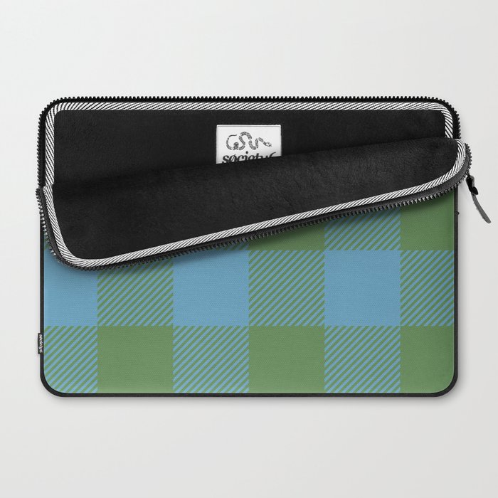 Cozy Gingham Heirloom Charm Laptop Sleeve Gallery Image 2