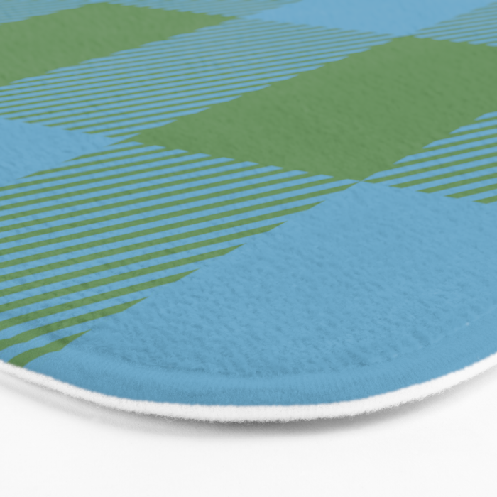 Cozy Gingham Heirloom Charm Bath Mat Gallery Image 3