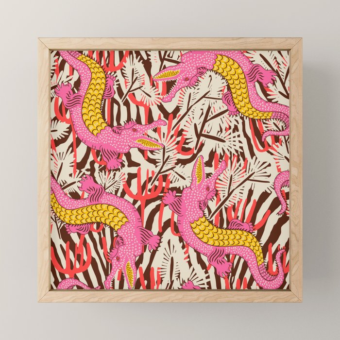 BAZAAR FETE GATOR Mini Art Print Gallery Image 1