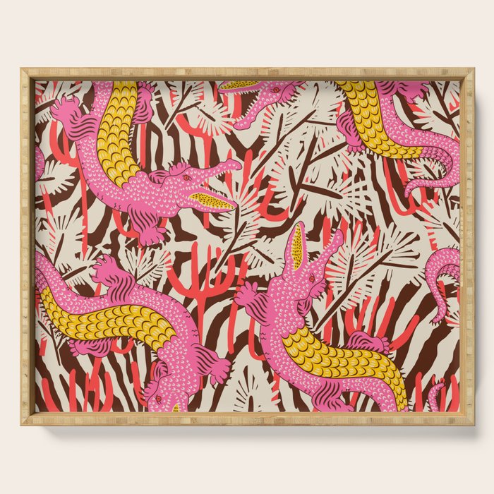 BAZAAR FETE GATOR Serving Tray Gallery Image 1