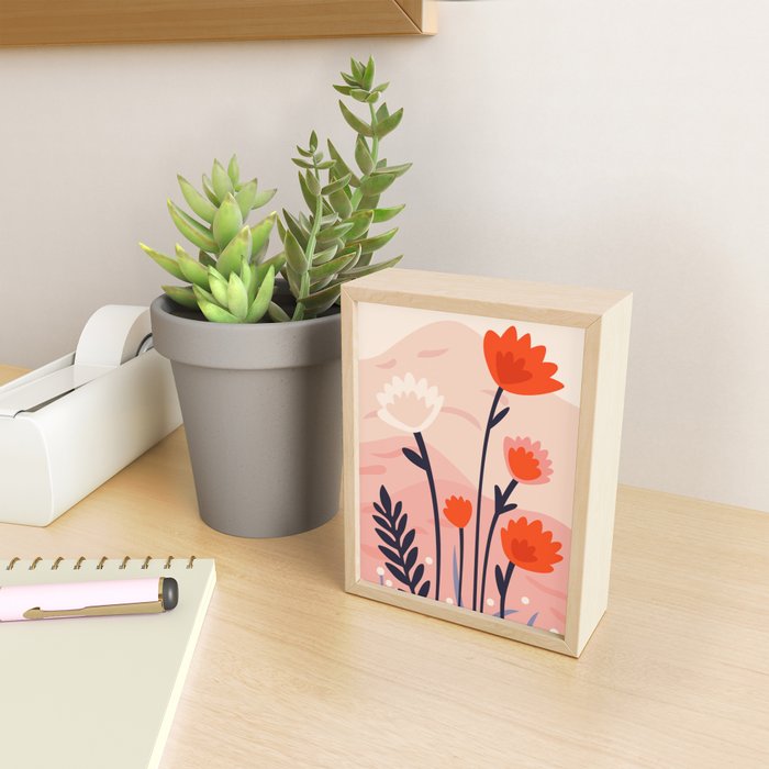 Abstract flower nature landscape art Mini Art Print Gallery Image 2