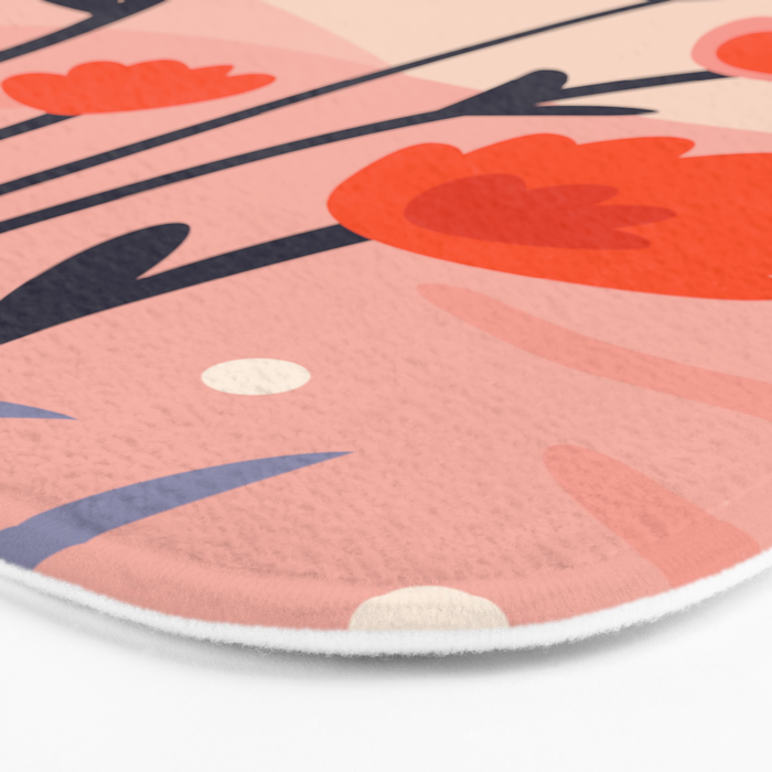 Abstract flower nature landscape art Bath Mat Gallery Image 3