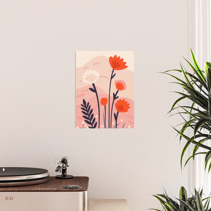 Abstract flower nature landscape art Poster Gallery Image 2