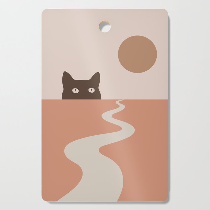 Cat Landscape 16 Cutting Board Gallery Image 1