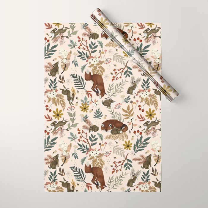 Animals winter wild nature 63 Wrapping Paper Gallery Image 1
